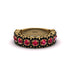 Ruby Blossoming Love Halo Wedding Band - Annalise No. 40 image 2