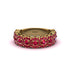 Ruby Blossoming Love Halo Wedding Band - Annalise No. 55 image 2