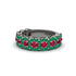 Ruby Blossoming Love Halo Wedding Band - Annalise No. 27 image 3