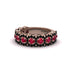 Ruby Blossoming Love Halo Wedding Band - Annalise No. 41 image 3