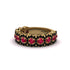 Ruby Blossoming Love Halo Wedding Band - Annalise No. 40 image 3