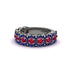 Ruby Blossoming Love Halo Wedding Band - Annalise No. 72 image 3