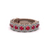 Ruby Blossoming Love Halo Wedding Band - Annalise No. 11 image 3