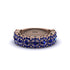 Sapphire Blossoming Love Halo Wedding Band - Annalise No. 74 image 2