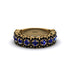 Sapphire Blossoming Love Halo Wedding Band - Annalise No. 43 image 2