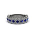 Sapphire Blossoming Love Halo Wedding Band - Annalise No. 15 image 2
