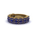 Sapphire Blossoming Love Halo Wedding Band - Annalise No. 73 image 3