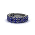 Sapphire Blossoming Love Halo Wedding Band - Annalise No. 75 image 3
