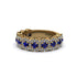 Sapphire Blossoming Love Halo Wedding Band - Annalise No. 13 image 3