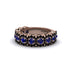 Sapphire Blossoming Love Halo Wedding Band - Annalise No. 44 image 3