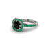 Black Diamond Cathedral Halo Engagement Ring - Luciana No. 24 image 3