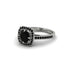Black Diamond Cathedral Halo Engagement Ring - Luciana No. 39 image 3