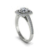 Diamond Cathedral Halo Engagement Ring - Luciana No. 3 image 2