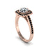 Diamond Cathedral Halo Engagement Ring - Luciana No. 32 image 2