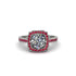 Diamond Cathedral Halo Engagement Ring - Luciana No. 48 image 1