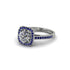 Diamond Cathedral Halo Engagement Ring - Luciana No. 63 image 3