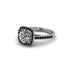 Diamond Cathedral Halo Engagement Ring - Luciana No. 33 image 3