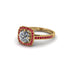 Diamond Cathedral Halo Engagement Ring - Luciana No. 46 image 3