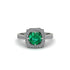 Emerald Cathedral Halo Engagement Ring - Luciana No. 6 image 1
