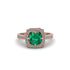 Emerald Cathedral Halo Engagement Ring - Luciana No. 5 image 1