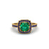 Emerald Cathedral Halo Engagement Ring - Luciana No. 64 image 1