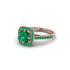 Emerald Cathedral Halo Engagement Ring - Luciana No. 20 image 3