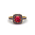 Ruby Cathedral Halo Engagement Ring - Luciana No. 70 image 1