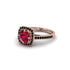 Ruby Cathedral Halo Engagement Ring - Luciana No. 41 image 3