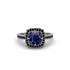 Sapphire Cathedral Halo Engagement Ring - Luciana No. 45 image 1