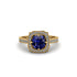 Sapphire Cathedral Halo Engagement Ring - Luciana No. 13 image 1