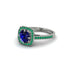 Sapphire Cathedral Halo Engagement Ring - Luciana No. 30 image 3