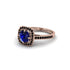 Sapphire Cathedral Halo Engagement Ring - Luciana No. 44 image 3