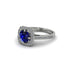 Sapphire Cathedral Halo Engagement Ring - Luciana No. 15 image 3