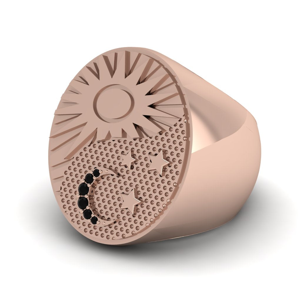 Black Diamond Celestial Harmony Men's Ring - Miller No. 8