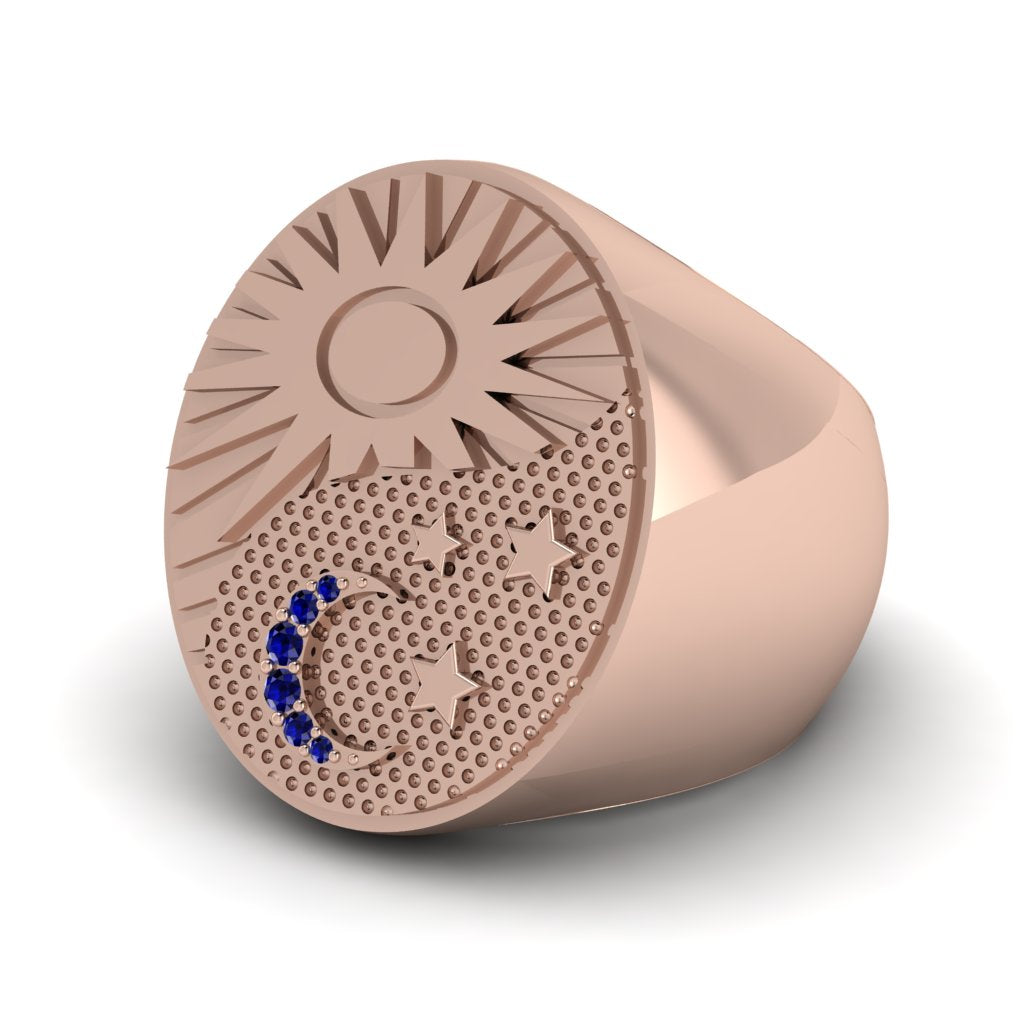 Sapphire Celestial Harmony Men's Ring - Miller No. 14