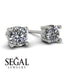 Minimalistic 1ct earrings image 1