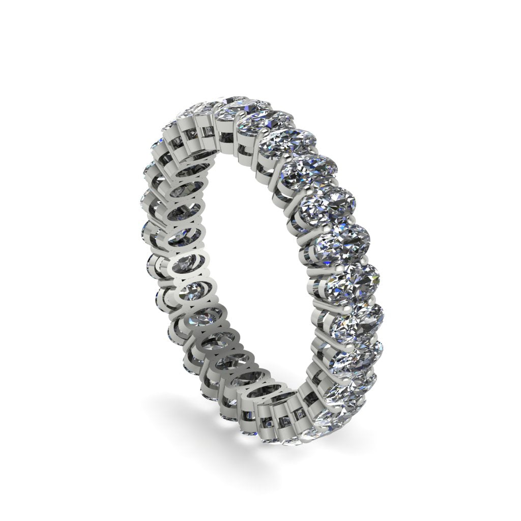 Oval Diamond Classic Eternity Wedding Ring - Joy No. 3