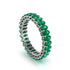Oval Emerald Classic Eternity Wedding Ring - Joy No. 6 image 1