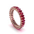 Oval Ruby Classic Eternity Wedding Ring - Joy No. 11 image 1