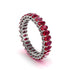 Oval Ruby Classic Eternity Wedding Ring - Joy No. 12 image 1