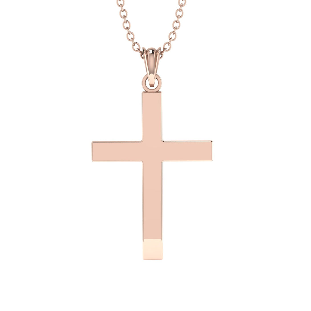 Classic Gold Cross Necklace - Evangeline No. 2