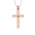 Classic Black Diamond Gold Cross Pendant - Abel No. 8 image 1
