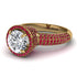 Diamond Cluster Halo Engagement Ring - Katie No. 46 image 2