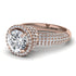 Diamond Cluster Halo Engagement Ring - Katie No. 2 image 2