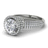 Diamond Cluster Halo Engagement Ring - Katie No. 3 image 2