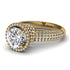 Diamond Cluster Halo Engagement Ring - Katie No. 1 image 2