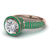 Diamond Cluster Halo Engagement Ring - Katie No. 17 image 2