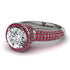 Diamond Cluster Halo Engagement Ring - Katie No. 48 image 2