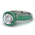 Diamond Cluster Halo Engagement Ring - Katie No. 18 image 2
