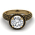 Diamond Cluster Halo Engagement Ring - Katie No. 31 image 3